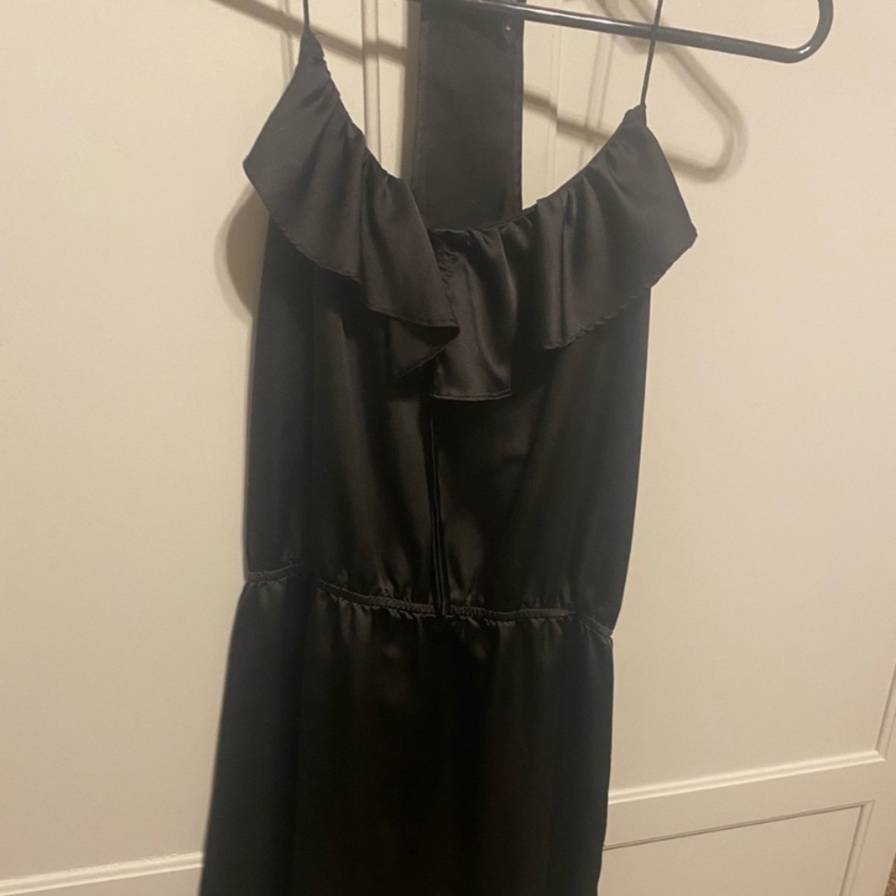 Naked Zebra black silk dress size large